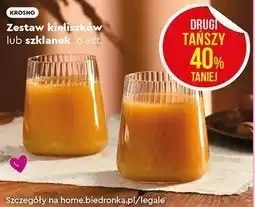 Biedronka Zestaw kieliszków lub szklanek, 6 szt. (Krosno) oferta