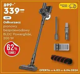 Biedronka Odkurzacz pionowy bezprzewodowy BLDC Powerglide, 200 W - Lafe oferta