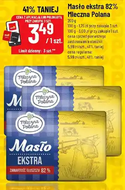 Polomarket Masło ekstra 82% Mleczna Polana oferta
