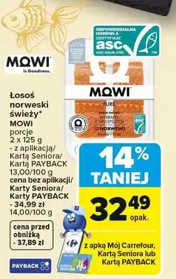 Carrefour Market Łosoś norweski świeży mowi porcje oferta