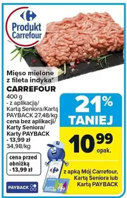 Carrefour Market Mięso mielone z fileta indyka CARREFOUR oferta