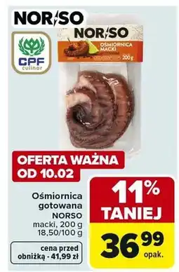 Carrefour Ośmiornica gotowana NORSO oferta