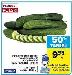 Carrefour Polski ogórek krótki oferta