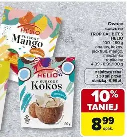 Carrefour Market Owoce suszone Tropical Bites Helio ananas, jackfruit, mango, mieszanka tropikalna, kokos oferta