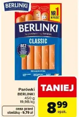 Carrefour Market Parówki classic BERLINKI oferta