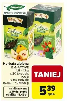 Carrefour Market Herbata zielona Big-Active oferta
