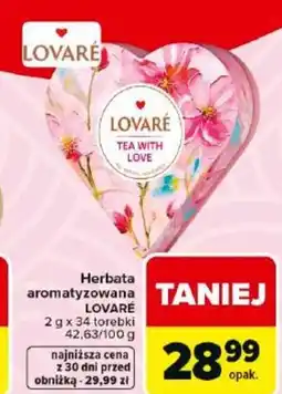 Carrefour Market Herbata aromatyzowana Tea with Love LOVARÉ oferta