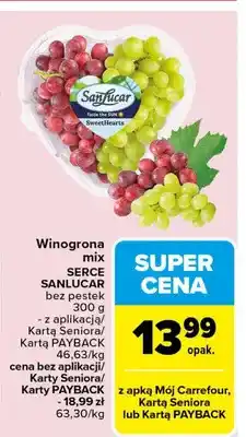 Carrefour Winogrona mix serce oferta