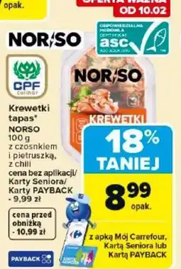 Carrefour Market Krewetki tapas* NORSO oferta