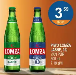 Rabat Piwo łomża jasne, 0% van pur oferta