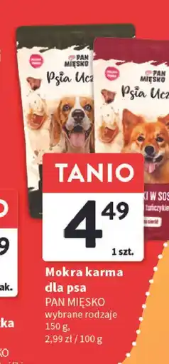 Intermarche Karma dla psa cielęcina i królik Pan Mięsko oferta