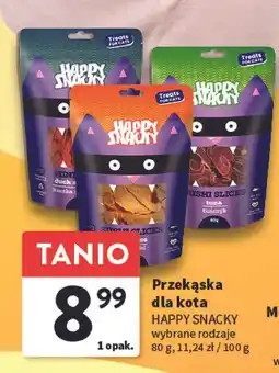 Intermarche Przysmak dla kota z tuńczykiem Happy Snacky oferta
