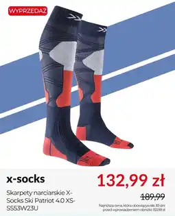 Intersport X-socks Skarpety narciarskie X- Socks Ski Patriot 4.0 XS- SS53W23U oferta