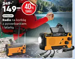 Biedronka EXTRALINK Radio na korbkę z powerbankiem i latarką oferta