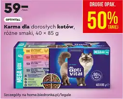 Biedronka OPTIVITAL Karma dla dorosłych kotów oferta