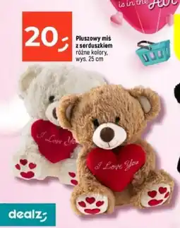 Dealz Pluszowy miś z serduszkiem oferta