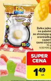 Carrefour Żelki jajko na patelni ze strzelająca oranżadką Candy Gangs oferta