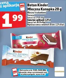 Topaz Baton Kinder Mleczna Kanapka oferta