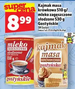 Topaz Kajmak masa krówkowa 510 g / mleko zagęszczone słodzone 530 g Gostyńskie oferta