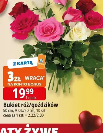 E.Leclerc Bukiet róż/goździków oferta