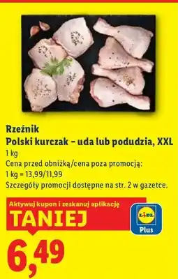 Lidl Rzeźnik Polski kurczak - uda lub podudzia, XXL oferta