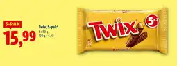 Lidl Baton 5-pak Twix 5x50g oferta