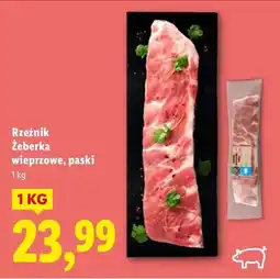 Lidl Żeberka wieprzowe, paski oferta