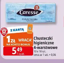 E.Leclerc Caress Chusteczki higieniczne oferta