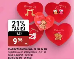 bi1 Pluszowe serce, wys. 15 lub 20 cm oferta