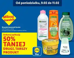 Lidl Kosmetyki Garnier (różne rodzaje: płyn micelarny, szampon, odżywka, dezodorant) oferta