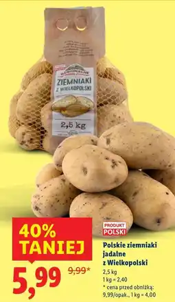 Lidl Polskie ziemniaki jadalne z Wielkopolski oferta