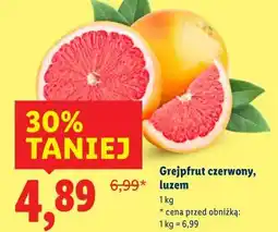 Lidl Grejpfrut czerwony, luzem oferta