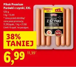 Lidl Pikok Premium Parówki z szynki, XXL (520g) oferta