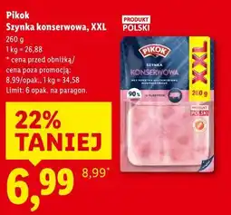 Lidl Pikok Szynka konserwowa, XXL oferta