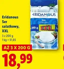 Lidl Eridanous Ser sałatkowy, XXL oferta