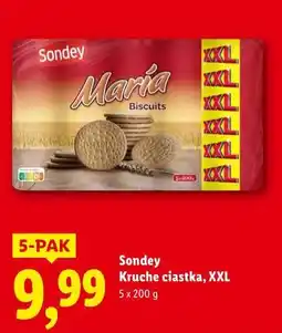 Lidl Sondey Kruche ciastka, XXL (5 x 200g) oferta