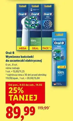 Lidl Oral-B Wymienne końcówki do szczoteczki elektrycznej (6/8 szt.) oferta