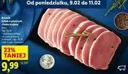 Lidl Schab w plastrach, cienko krojony oferta
