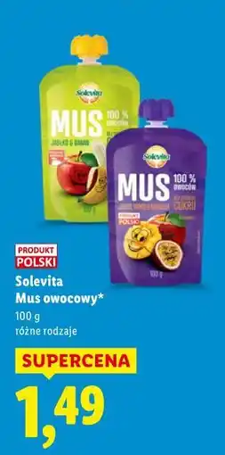Lidl Solevita Mus owocowy oferta