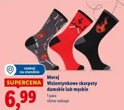 Lidl Moraj Walentynkowe skarpety damskie lub męskie oferta