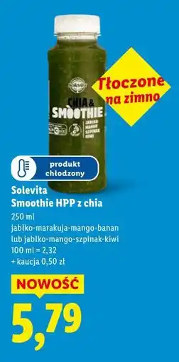 Lidl Solevita Smoothie HPP z chia oferta