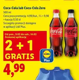 Lidl Coca-Cola lub Coca-Cola Zero oferta