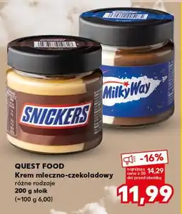 Kaufland Quest Food Krem mleczno-czekoladowy Snickers/Milky Way oferta