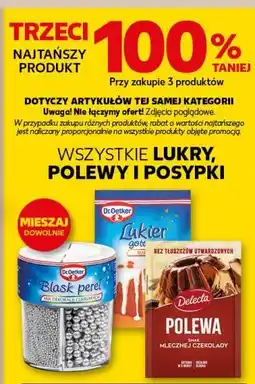 Kaufland Wszystkie Lukry, polewy, posypki różne rodzaje (np. Delecta Polewa, Luks Blask Pereł) oferta