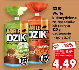 Kaufland DZIK Wafle kukurydziane zielona cebulka lub papryka oferta