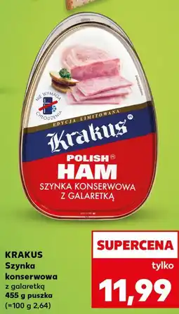 Kaufland Krakus Szynka konserwowa z galaretką 455 g puszka oferta