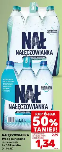 Kaufland Nałęczowianka Woda mineralna różne rodzaje 6 x 1,5 l butelka oferta