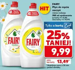Kaufland Fairy płyn do mycia naczyń (różne rodzaje) oferta