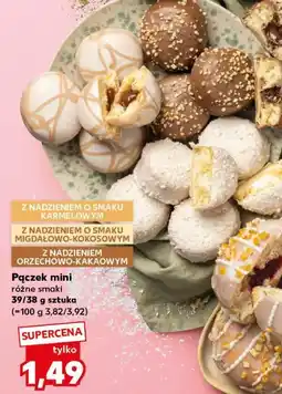 Kaufland Pączek mini różne smaki 39/38g sztuka oferta