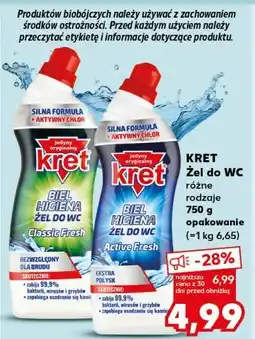 Kaufland Kret żel do WC Biel Higiena (różne rodzaje) oferta